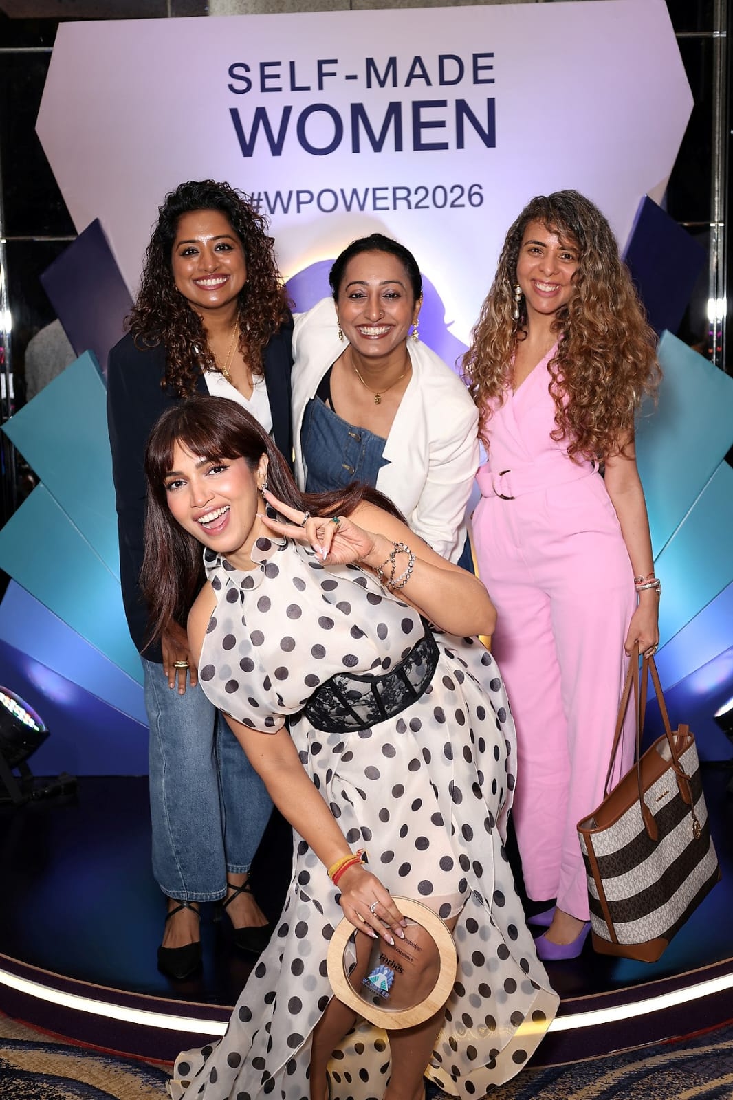 Corporate event photo booth print at an awards night